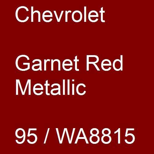 Chevrolet, Garnet Red Metallic, 95 / WA8815.